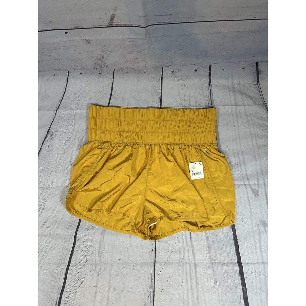 Free People Movement NWT Running Shorts | Size XL | Golden Yellow